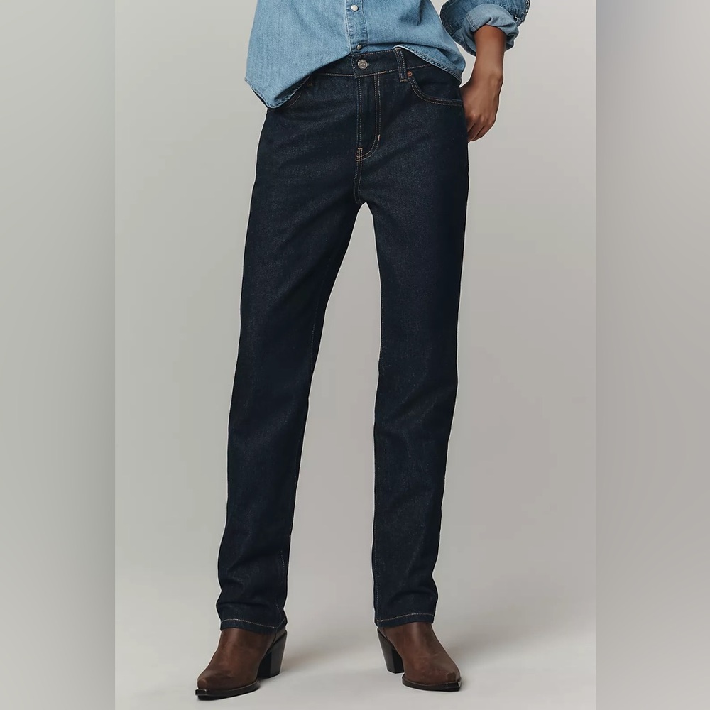 Reformation Greer Midrise Straight Jean in Ondine - Picture 4 of 7